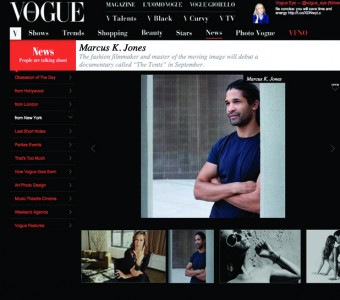 Vogue Italia Proclaims LJFFF Attending Director Marcus K. Jones “Master of the Moving Image”